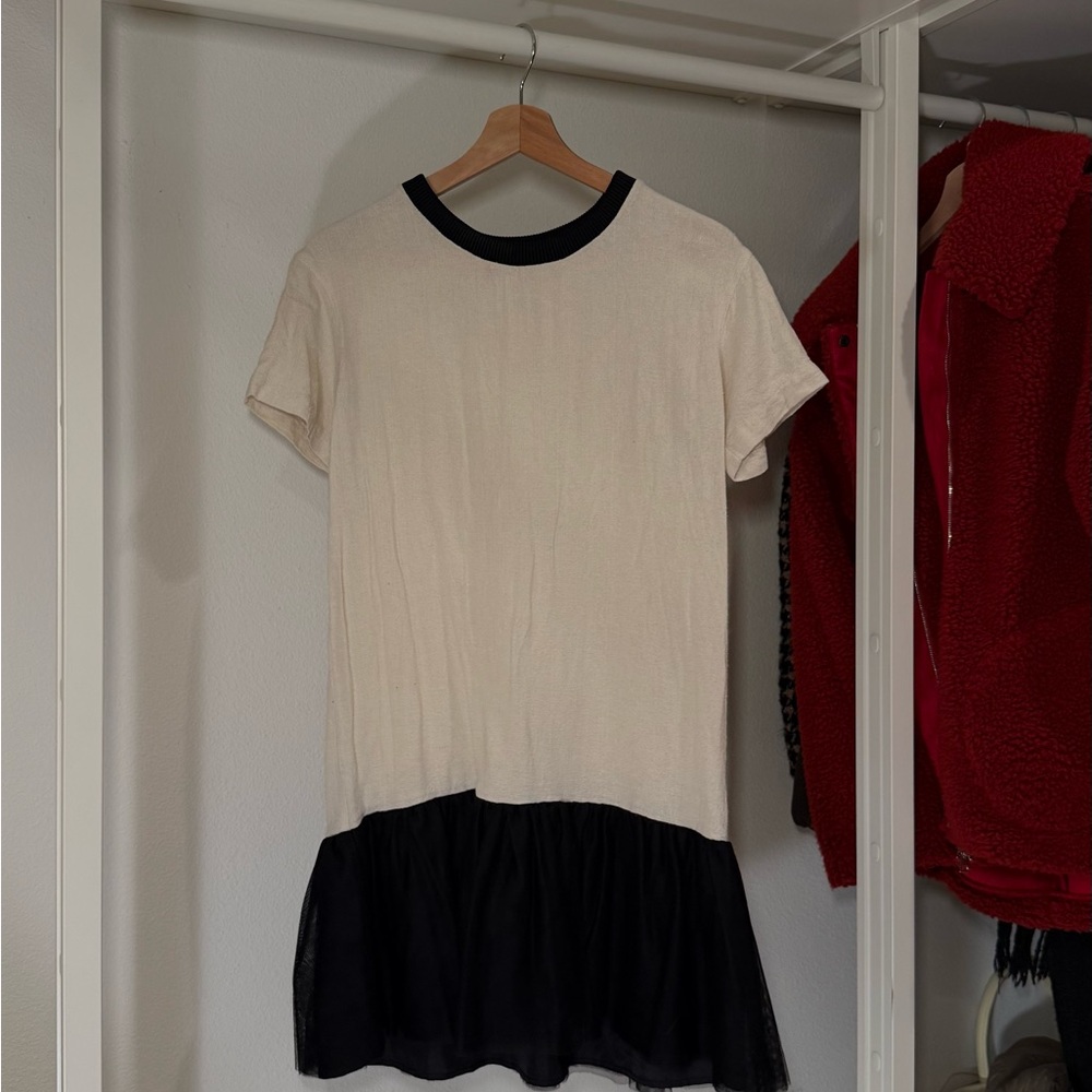 Authentic french designer silk mini dress